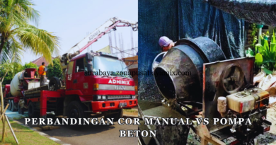 Perbandingan Cor Manual vs Pompa Beton