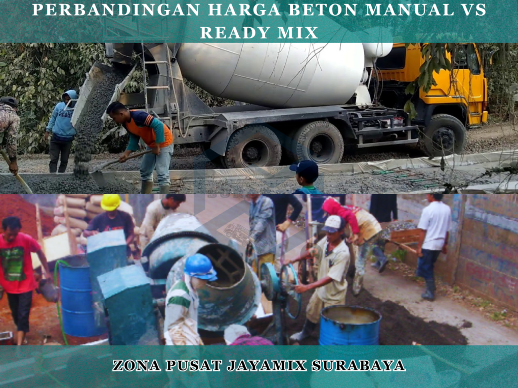 Perbandingan Harga Beton Manual vs Ready Mix