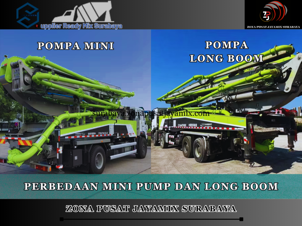 Perbedaan Mini Pump dan Long Boom