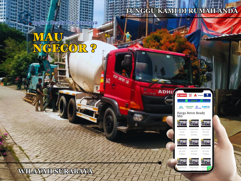 Harga Beton Ready Mix Surabaya Terdekat